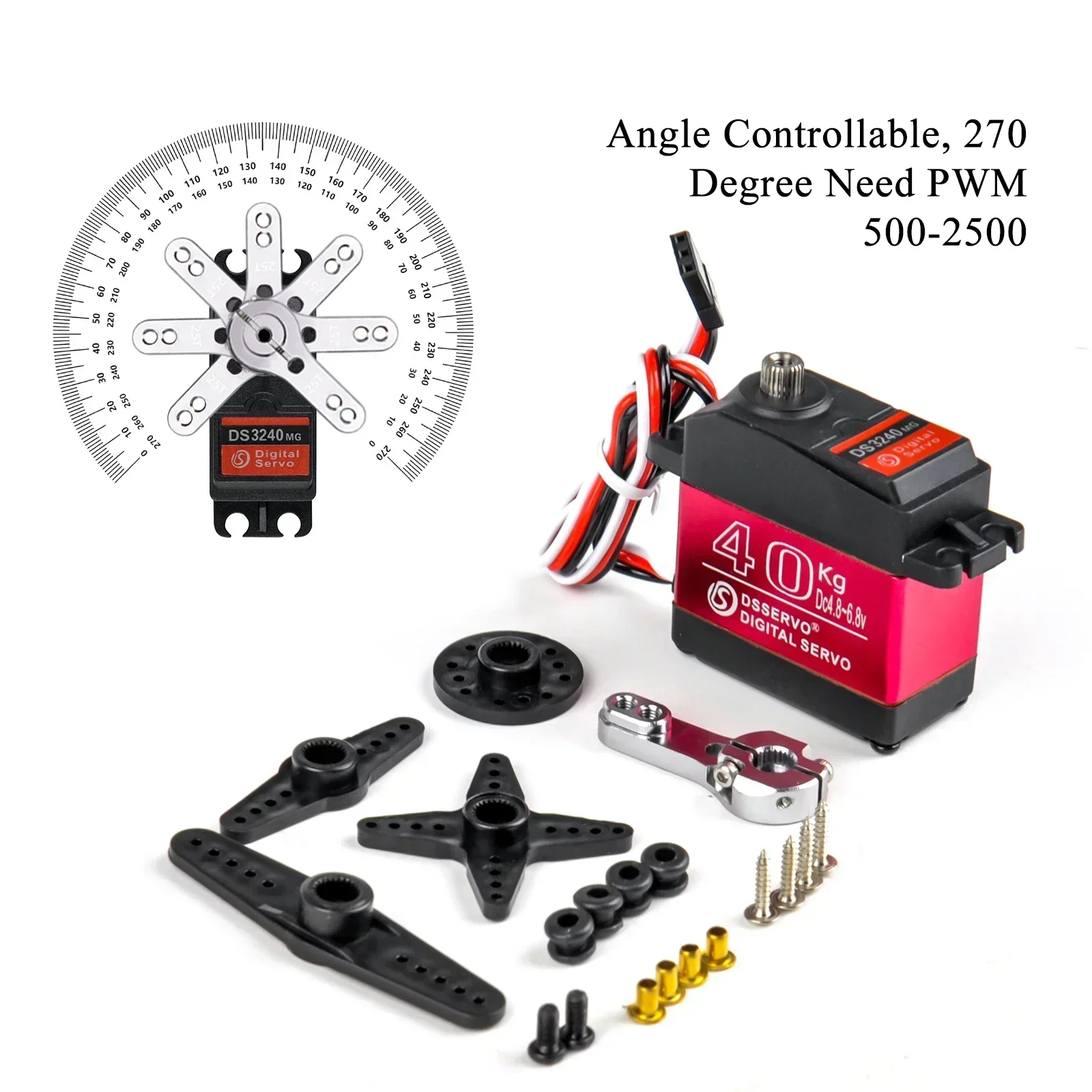 Digital Servo 40KG 180/270 Deg – Diy Automation recenzja i cena