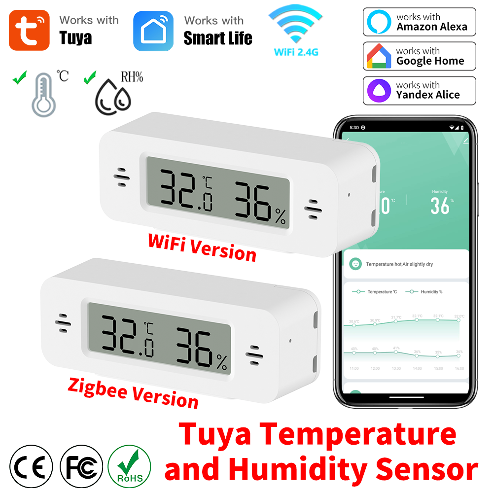 Tuya WiFi/Zigbee Temperature H – Home Automation Ideas recenzja i cena
