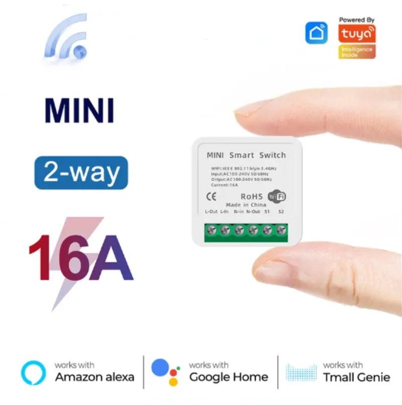 Tuya Mini 16A WiFi Switch Smar – Home Automation Ideas recenzja i cena