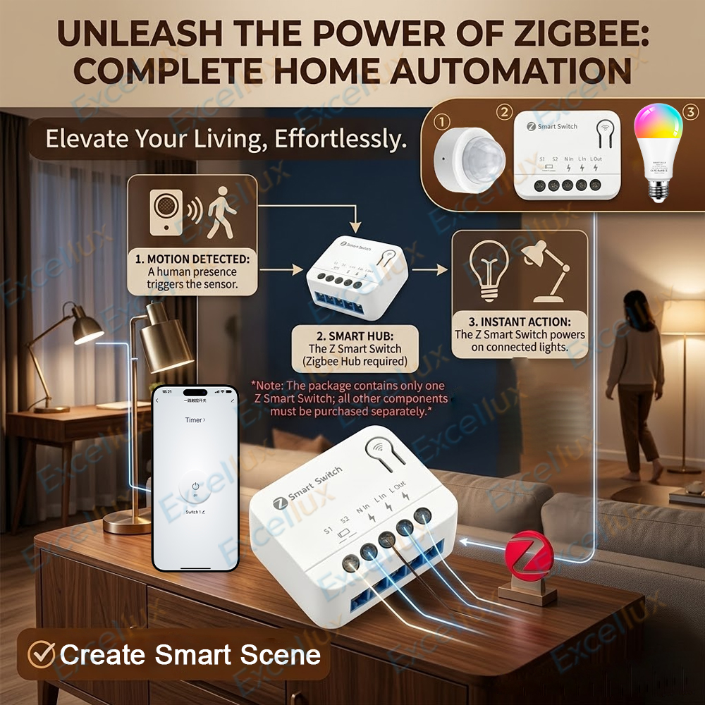 Ultra Mini ZigBee Smart Switch – Diy Home Automation Hub recenzja i cena
