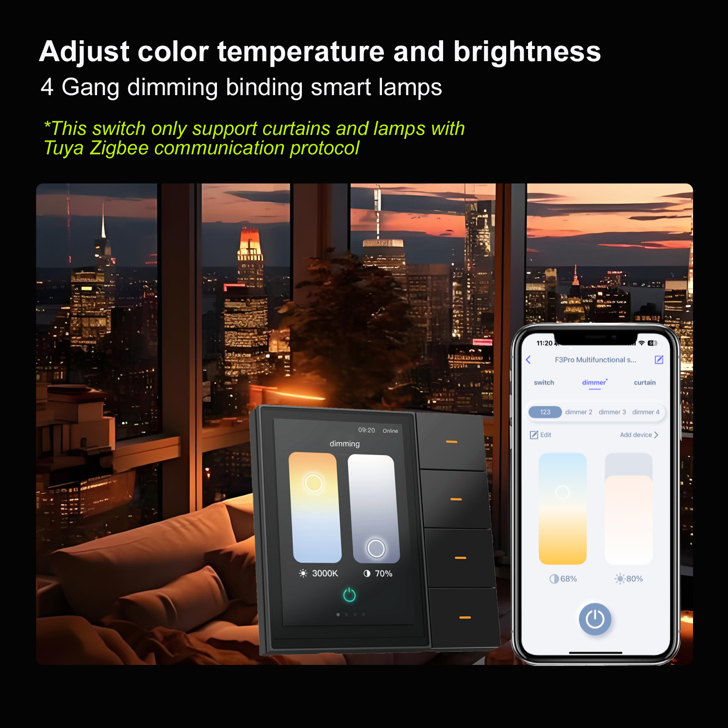 F3-pro Tuya Smart Panel ZigBee – Home Automation Ideas recenzja i cena
