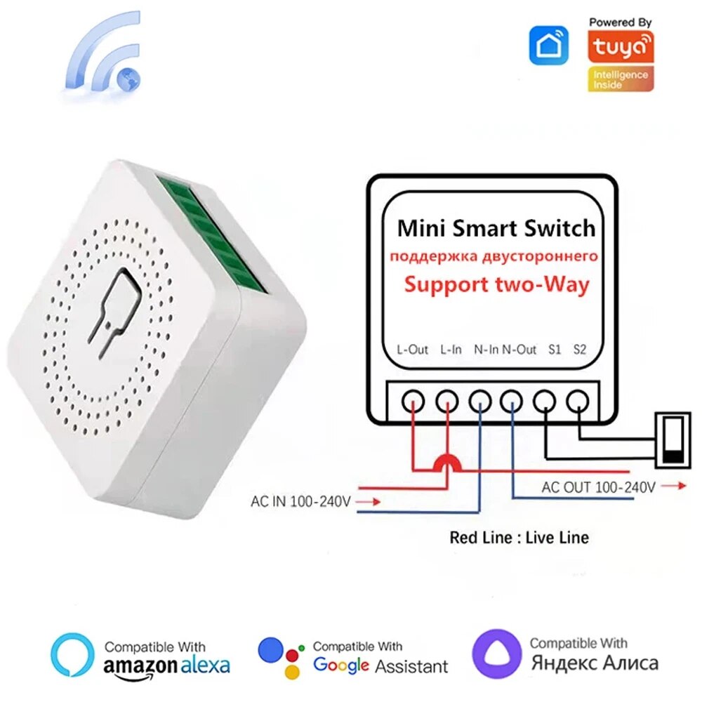 Tuya Mini 16A WiFi Switch Smar – Home Automation Ideas recenzja i cena