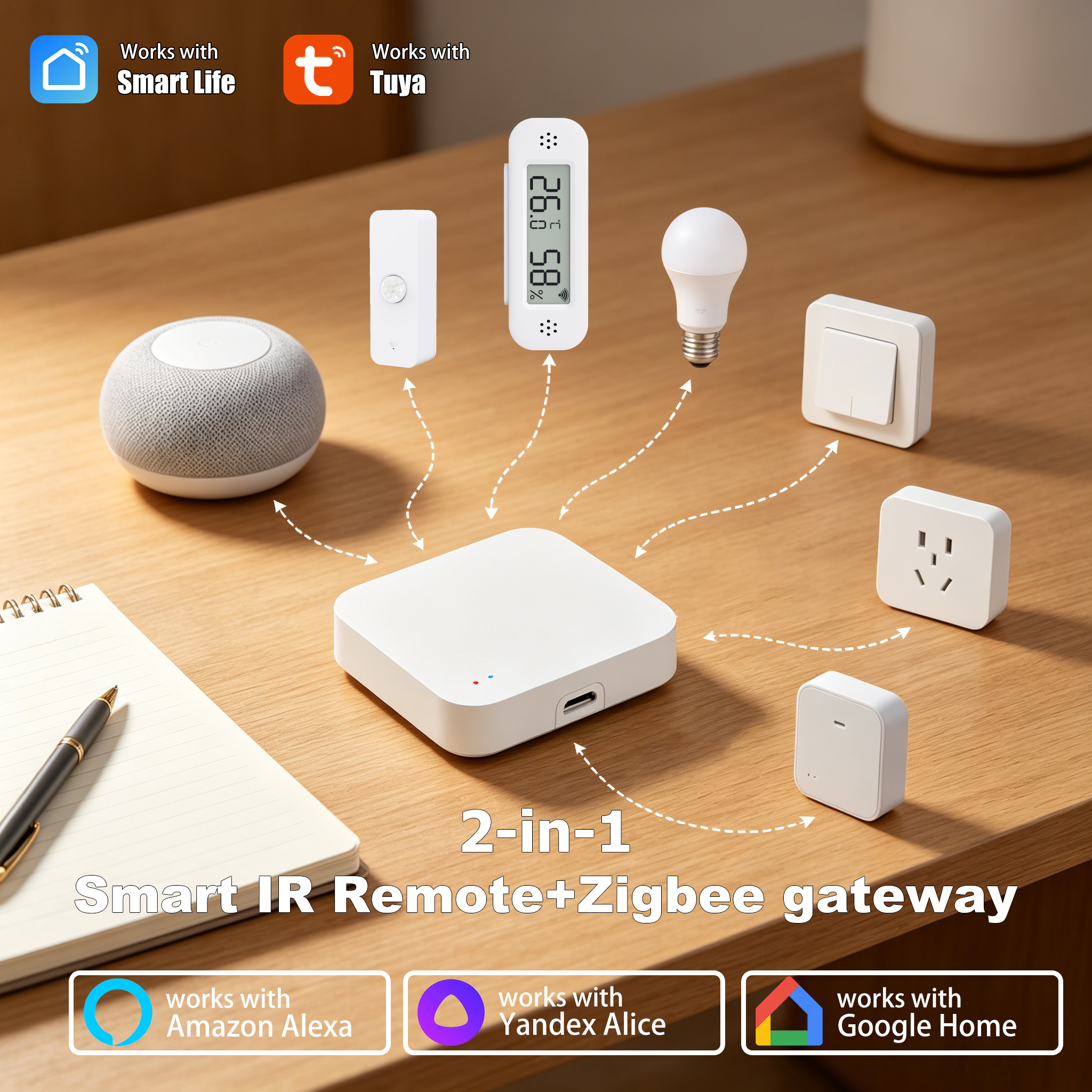 Tuya Zigbee 3.0 Gateway IR Rem – Matter Hub Thread recenzja i cena