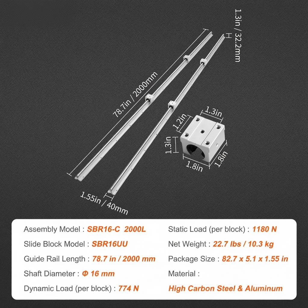 Linear Sliding Track Set 2000m – Diy Automation Projects recenzja i cena